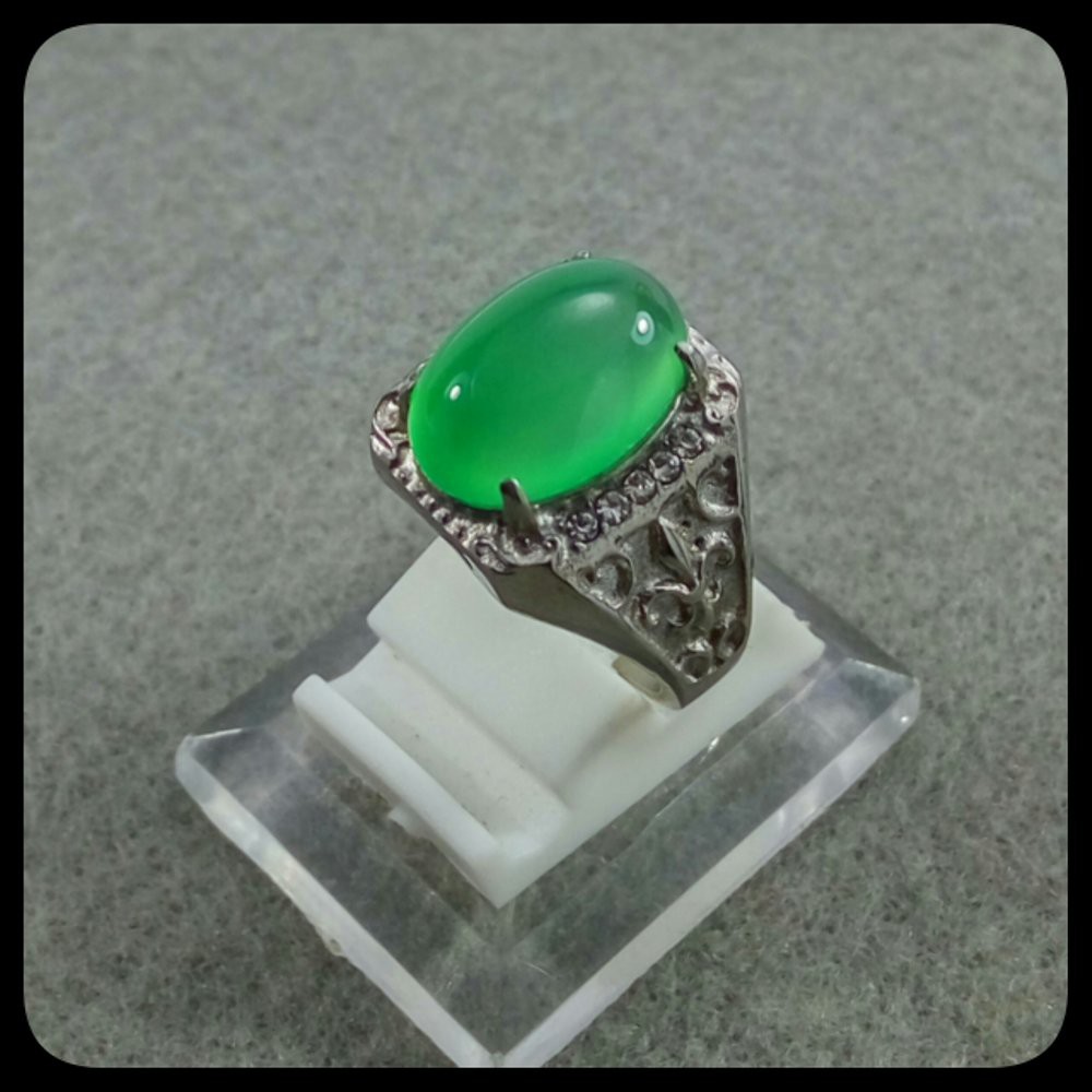 CINCIN GREEN TOPAZ SIZE KANTORAN HIJAU MANTAP