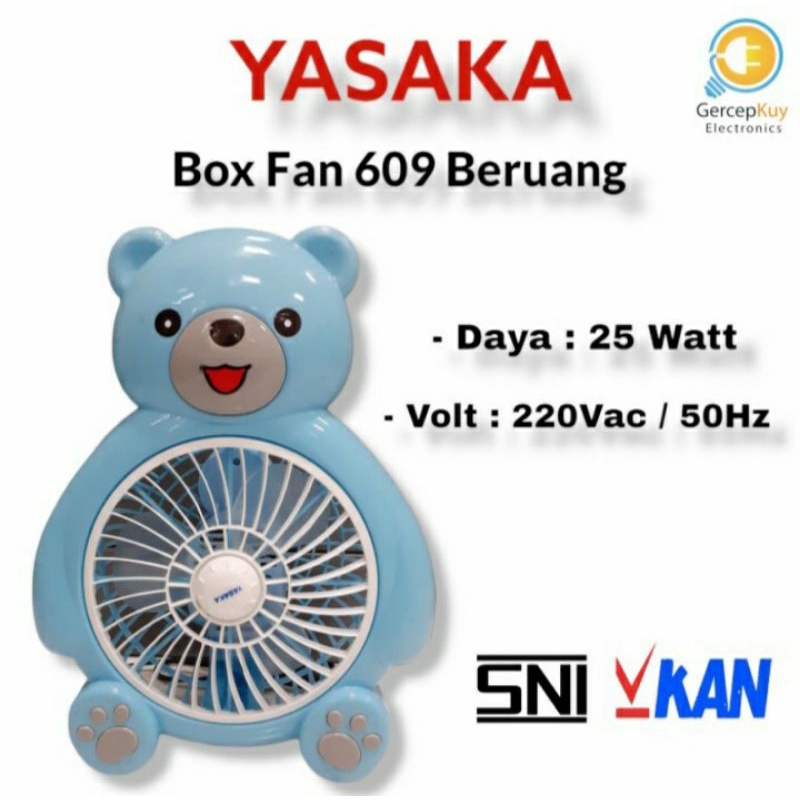 Boxfan Karakter Beruang 609 / Kipas Karakter Kipas Angin Meja 8 Inch