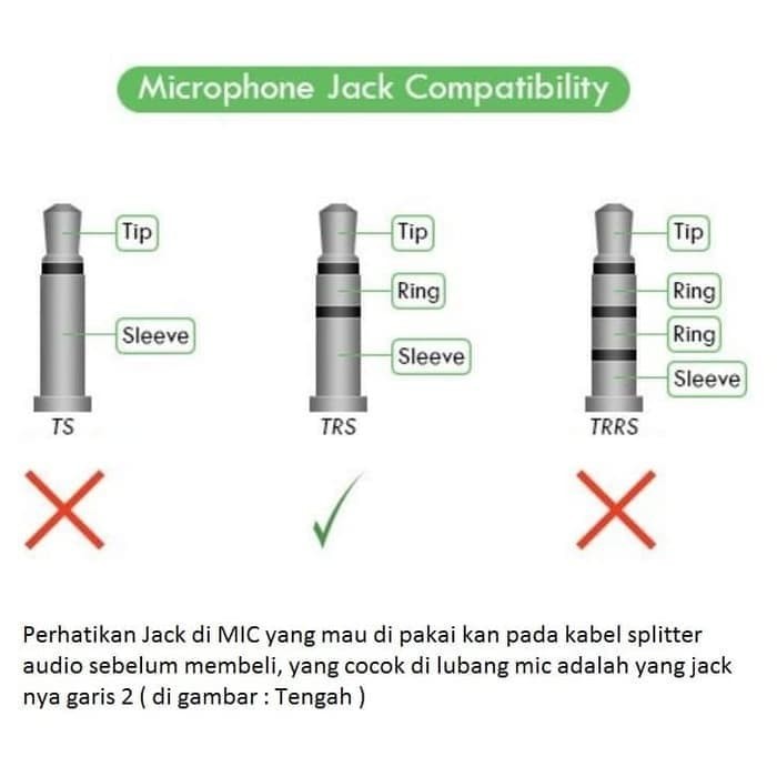 AUDIO JEK 3.5mm SPLITTER to MIC AND HEADPHONE