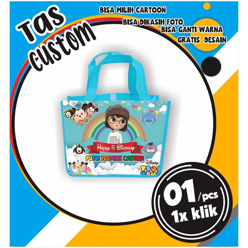 

Tas Ultah Kotak KFC Uk. T : 20 P : 25 L : 13 - GOODIE BAG CUSTOM TSUM - TSUM
