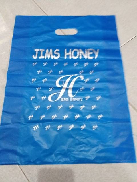 Plastik jimshoney besar  35x40per lembar