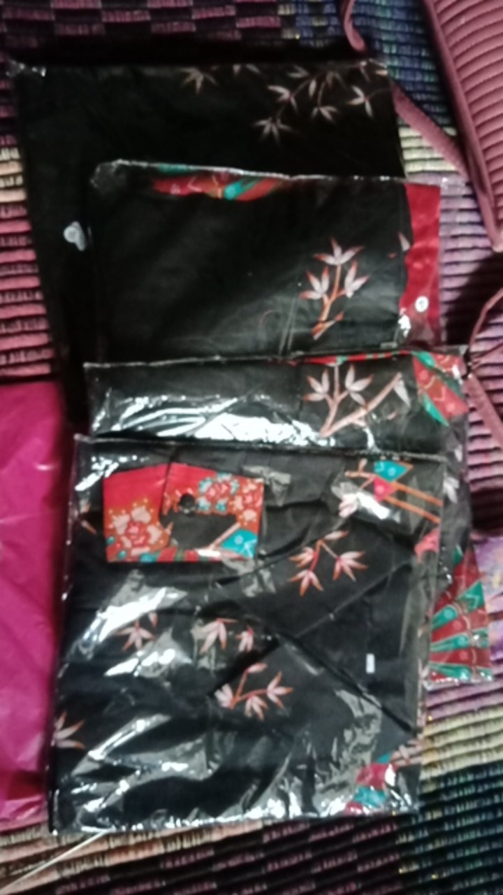 Couple Keluarga Jumbo Batik Kipas Gamis Syari