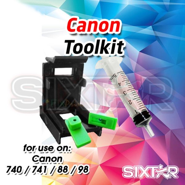 RefillKit / Toolkit / Klip Penyedot Tinta Cartridge Canon Tinggi