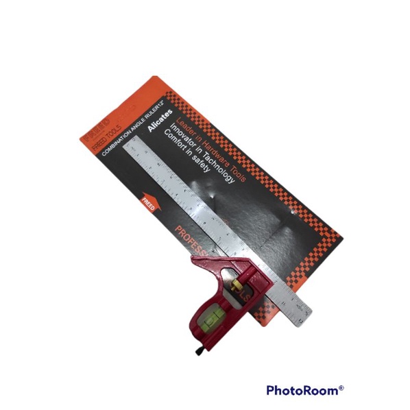 

Penggaris Siku Tukang Siku Kombinasi Mistar plus Waterpass 12 inch