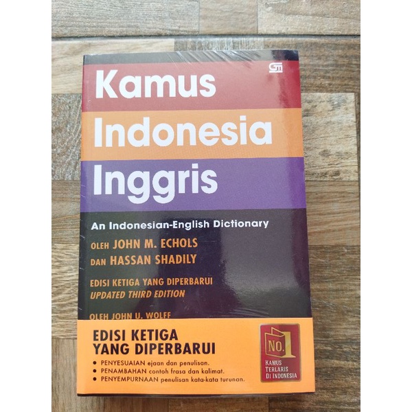 

Kamus Indonesia Inggris Karya John M Echols dan Hasan Shadily