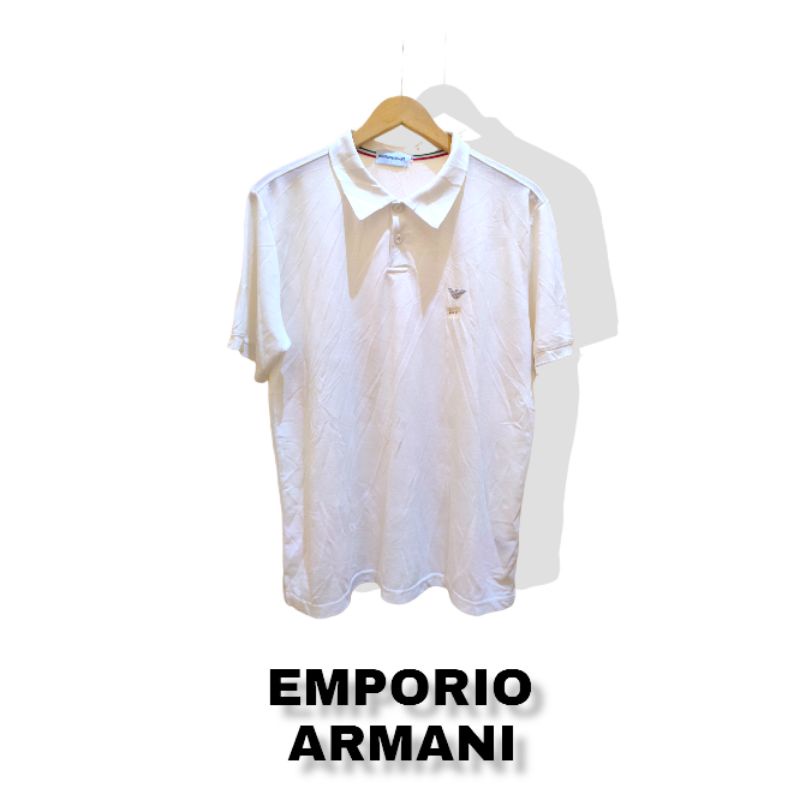 kaos kerah emporio armani italy original second free 1topi rondom