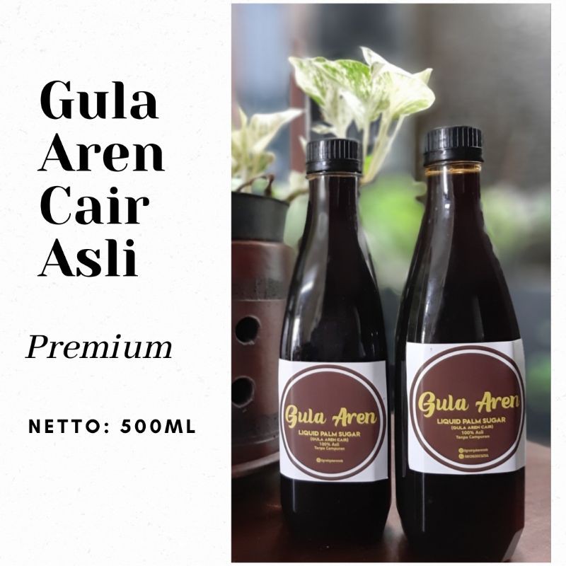

Gula Aren Cair Premium Kemasan 500ml, Asli Aren tanpa Campuran