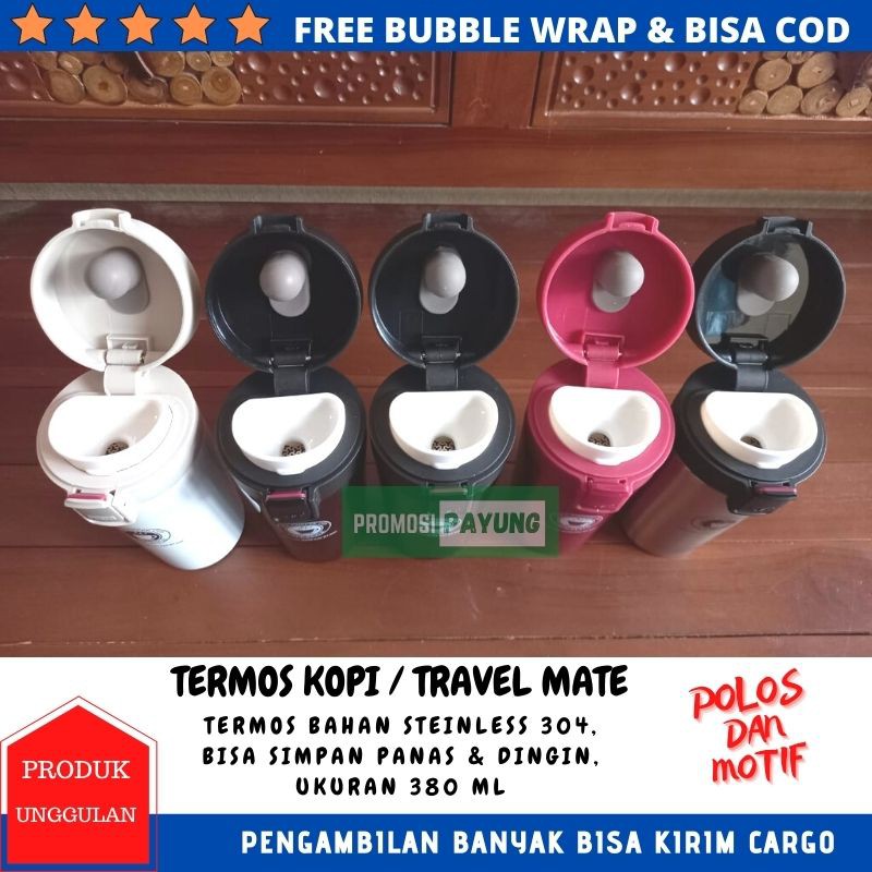 [ Polos Eceran ] TERMOS KOPI TRAVEL MATE VACUUM TUMBLER GELAS MUG BOTOL COFFEE TRAVEL PANAS DINGIN