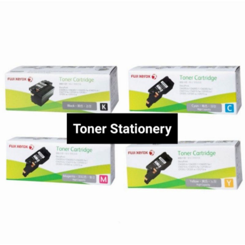 Paketan Toner Fuji Xerox Docuprint Cm215b / Cm215f / Cm205fw / Cm215fw / Cp205w Cp215w Black & Color