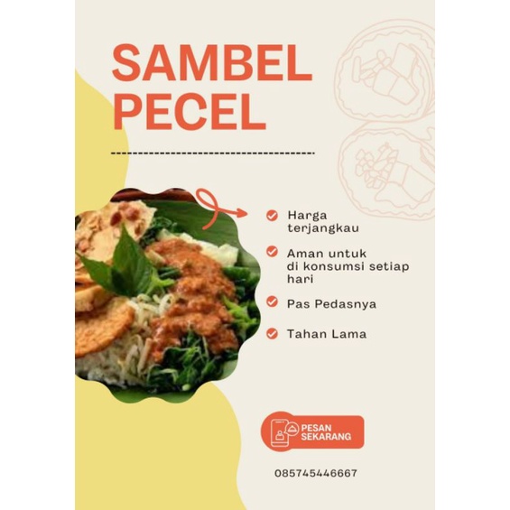 

Sambel Pecel kemasan 250gr