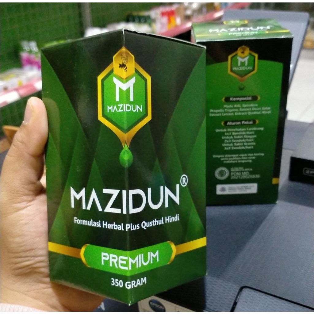 Madu Lambung Mazidun Hijau Herbal Plus Qusthul Hindi Premium 350gram