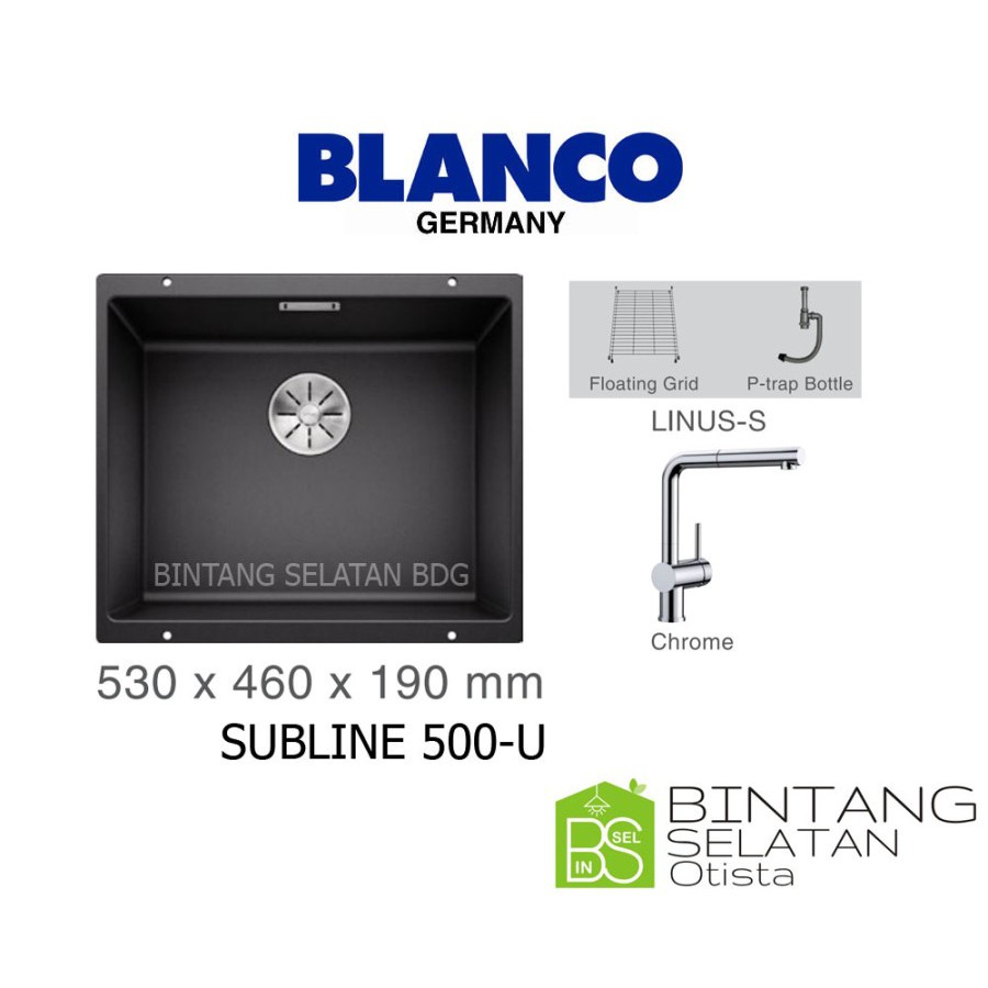 BLANCO KITCHEN SINK BAK CUCI PIRING GRANITE SUBLINE 500-U