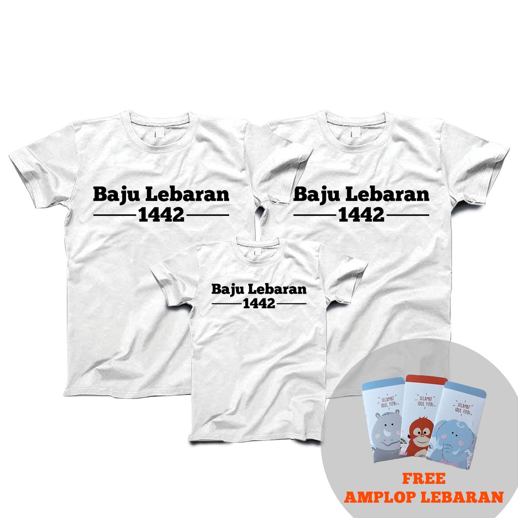 

Kaos Pria Wanita Paket Keluarga Free Amplop Lebaran