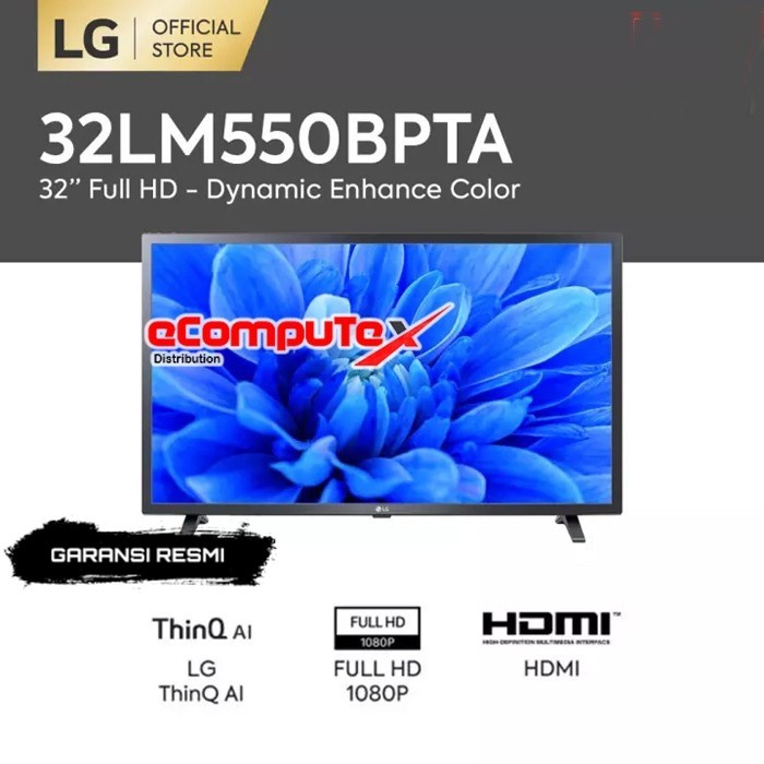 TV LED LG 32LM550 / 32LM550-BPTA 32 INCH FULL HD HDMI DIGITAL TV GARANSI RESMI