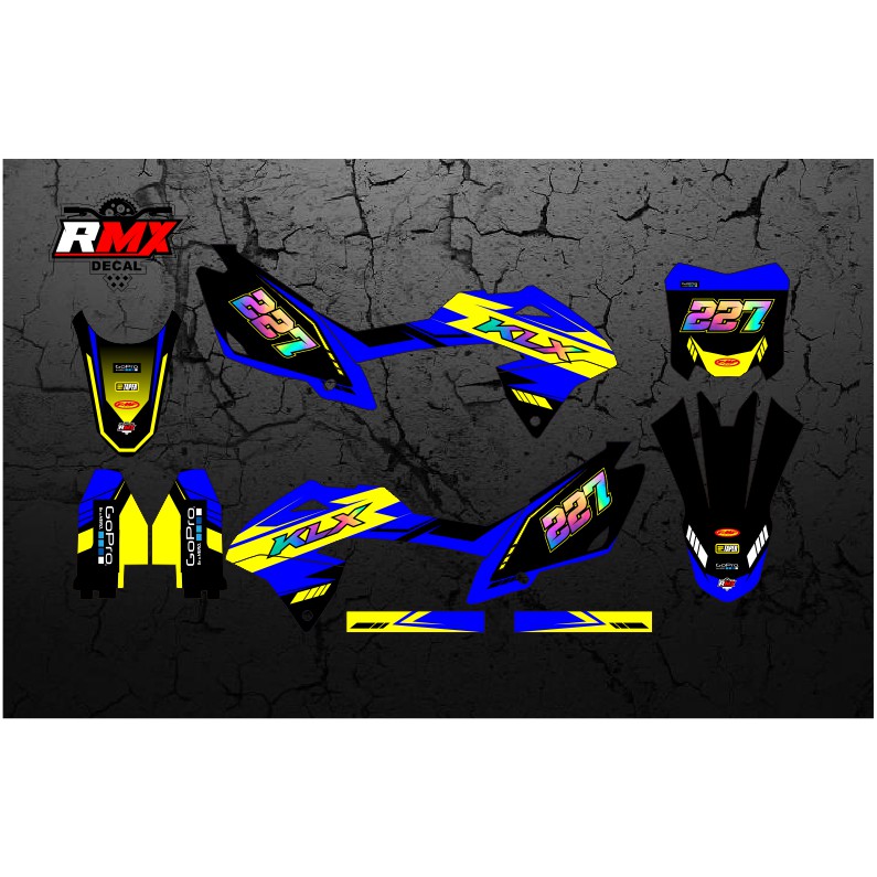 DECAL KLX BF FULLBODY (004) DEKAL STIKER KLX 150 BF/G/SE/NEW 2016 2017 2018 2019 2020 2021 2022 HITA