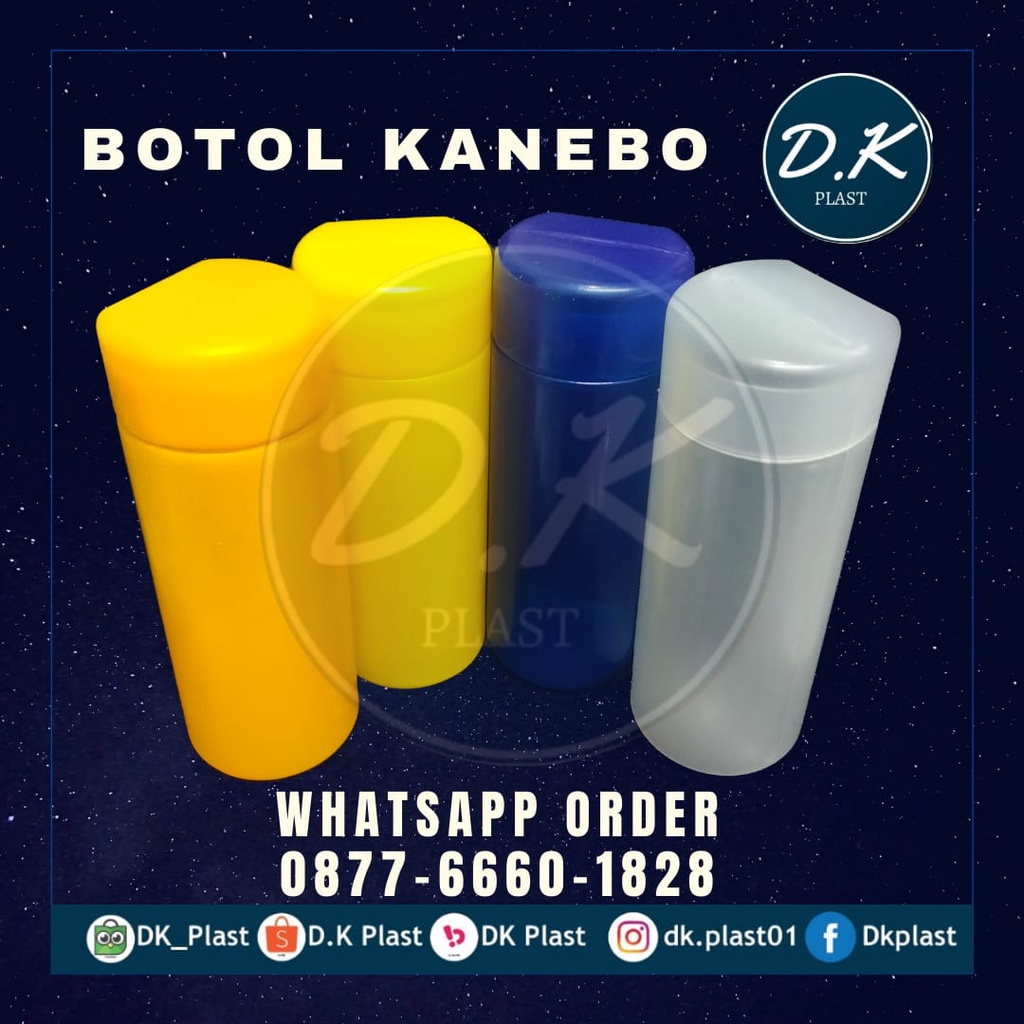 Tabung / Pot/Botol Kosong Kanebo (Polos) isi 10pcs termasuk kardus