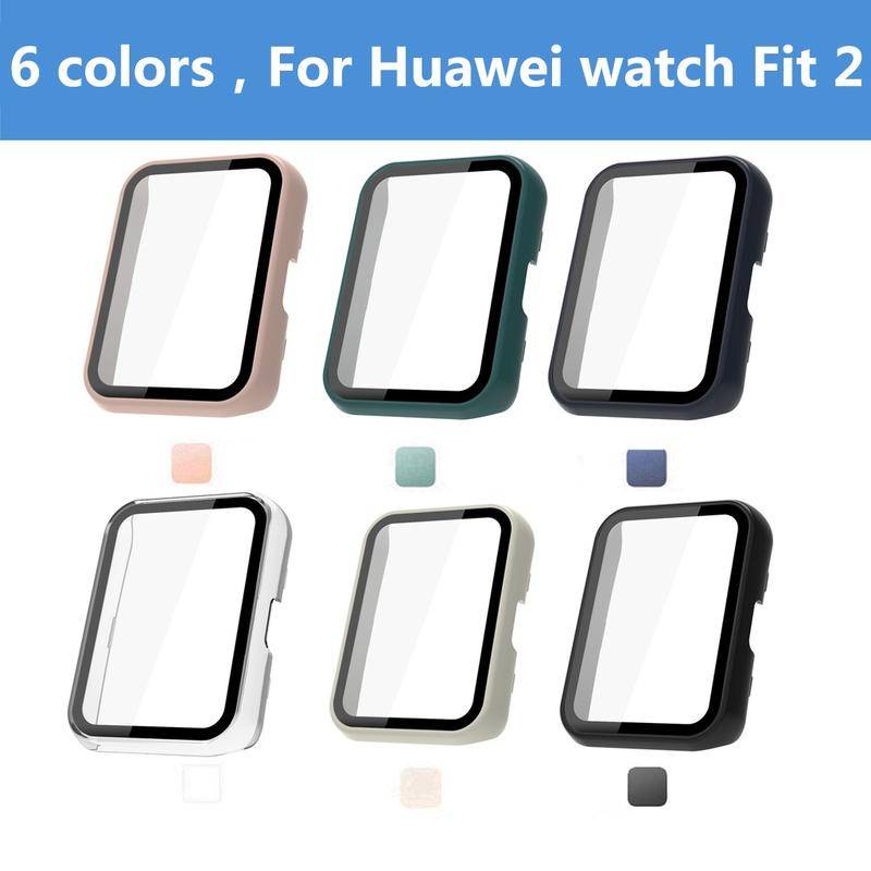 Case Pelindung Layar Tempered Glass Bumper Cover Huawei Watch Fit 2 ES