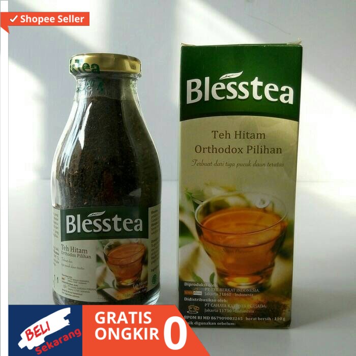 

blesstea / bless tea / blestea / bles tea / teh hitam botol 110 gr ori Adama