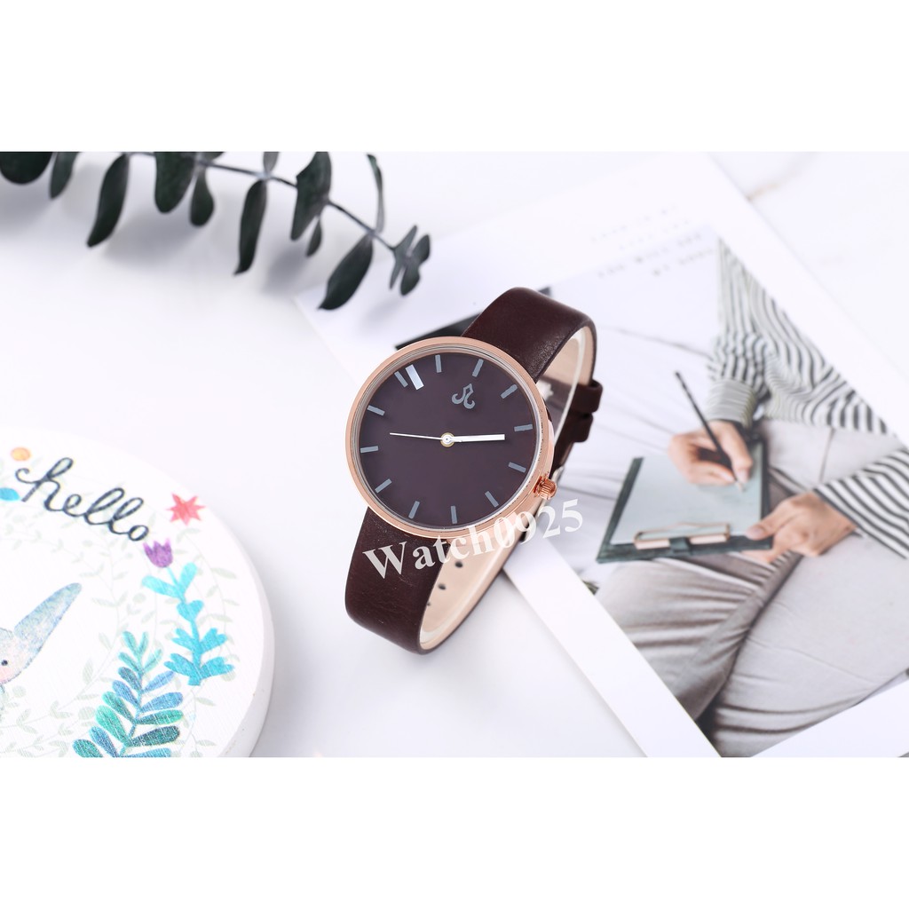 JAM TANGAN WANITA COUPLE GAYA KOREAN SIMPLE JAM FASHION MEN WOMEN RANTAI NYLON