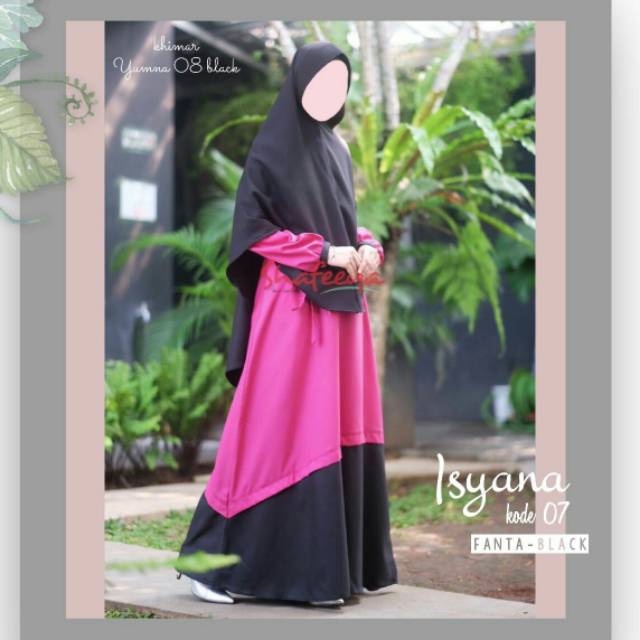 Shafeeya gamis polos isyana dress