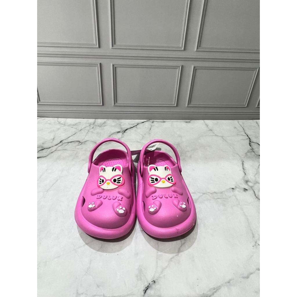 DX-378E-CAT Sandal Baim Karet Anak Perempuan Karakter Kucing Merek Dulux Ukuran 20-25