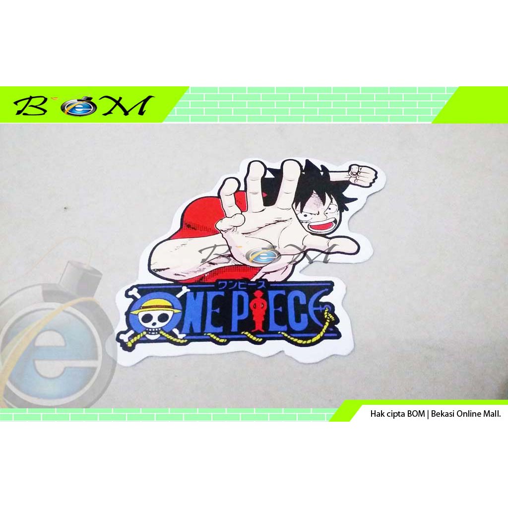 Stiker Sticker Motor Mobil Gambar Kartun One Piece Luffy 2