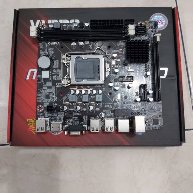 Motherboard Intel H61 Lga1155 Varro resmi