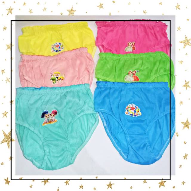 [12pcs] Celana Dalam Anak Perempuan Karakter