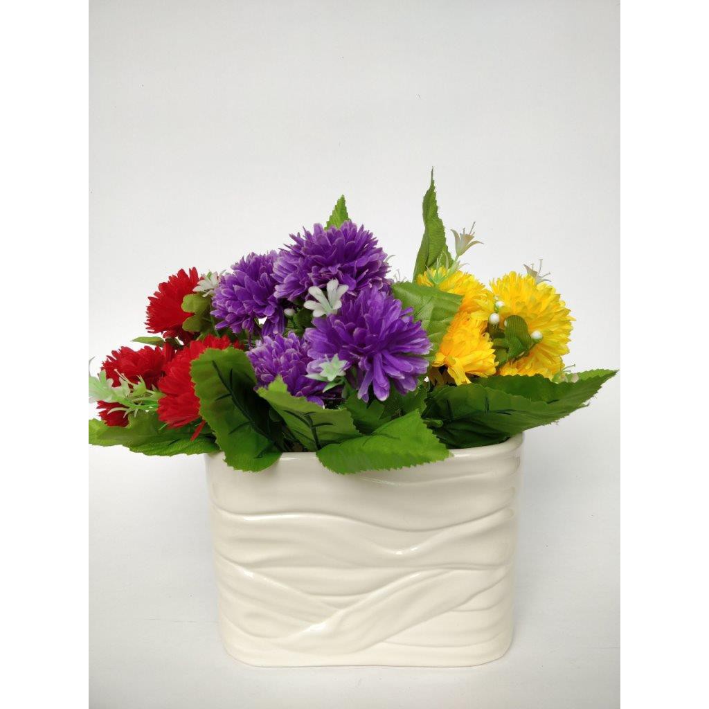 POT/ VAS / GUCI HIAS BUNGA KERAMIK TANAMAN DEKORASI RUMAH KANTOR VAS SELENDANG INUL HOME DECOR MURAH