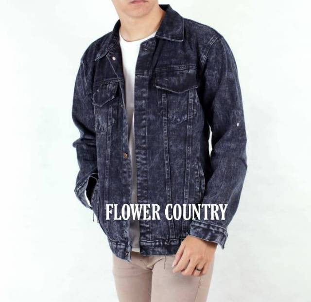 JAKET JEANS SANWASH STONE