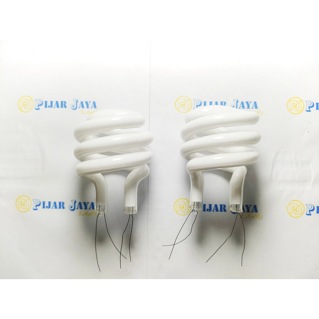 Kaca Lampu Spiral 14 watt Triband Kaki Lebar Ulir 3T 14w + Bubble Wrap