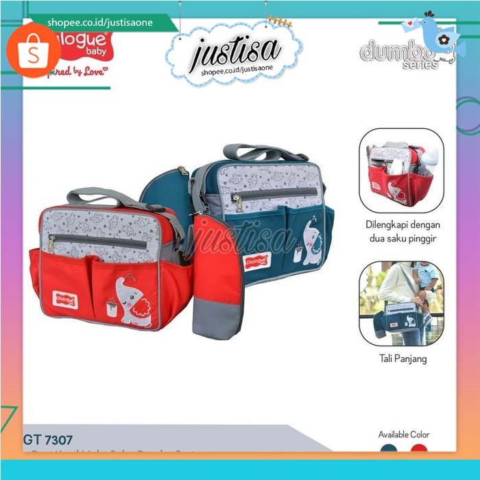 Promo !! Tas Dialogue Small Diaper Bag Dumbo Series Dgt 7307 - tas dialogue baby series dumbo terbaru