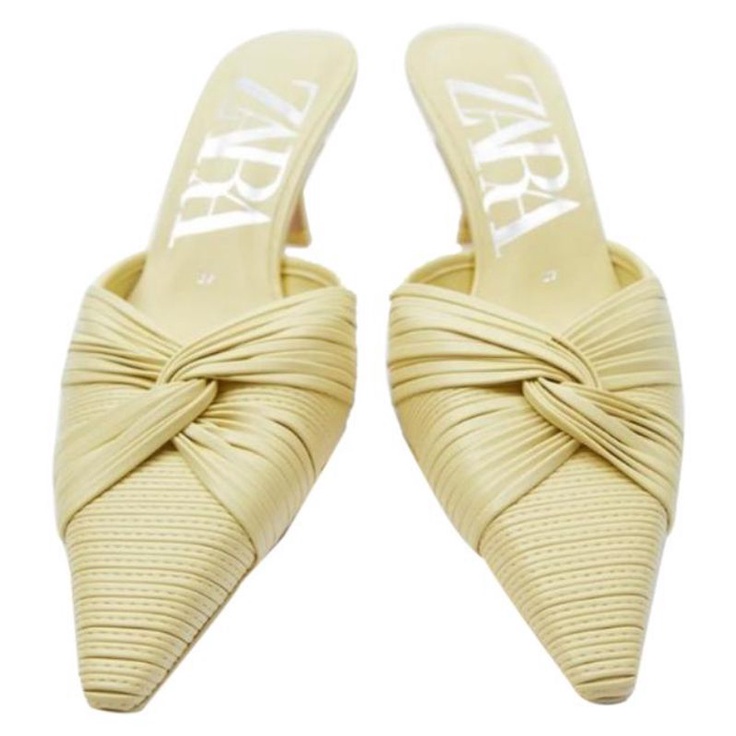 zara yellow shoes