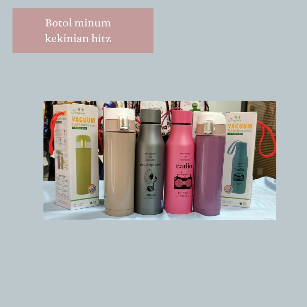 Jual Botol Vacuum Flask Series / botol minum kekinian / botol minum