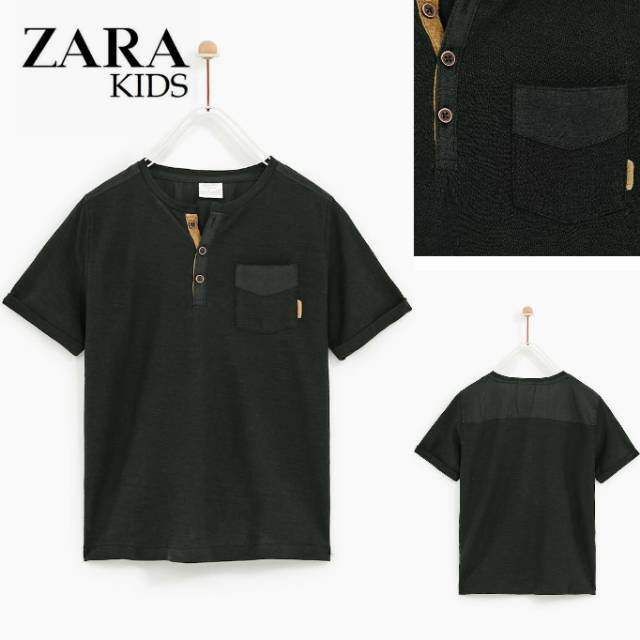 zara henley t shirt