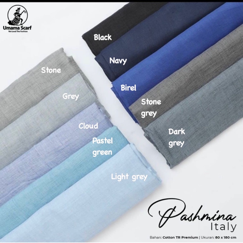 PASHMINA ITALY VOAL UMAMA TEPI RAWIS