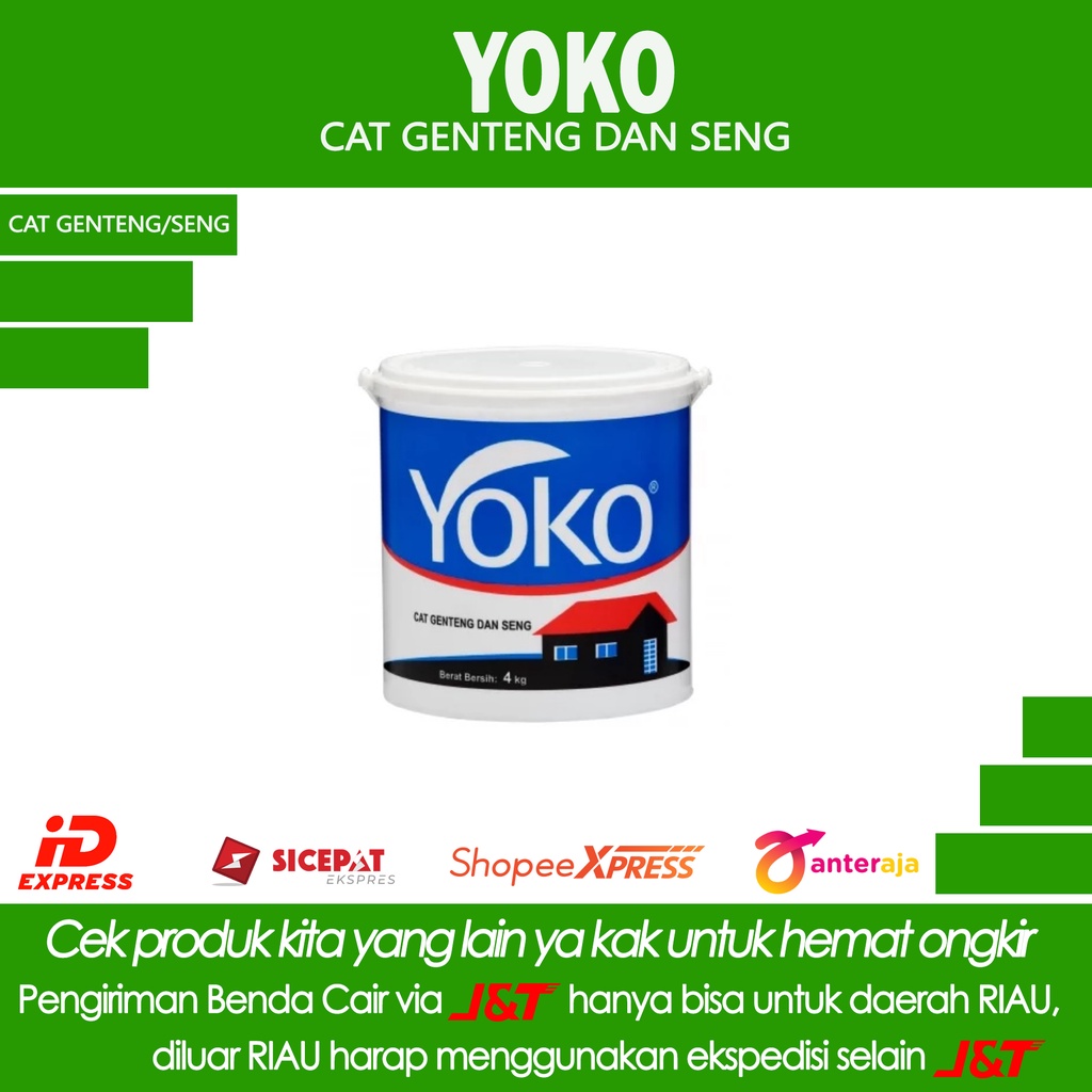 CAT GENTENG YOKO / CAT SENG YOKO / CAT GENTENG SENG YOKO 4 KG