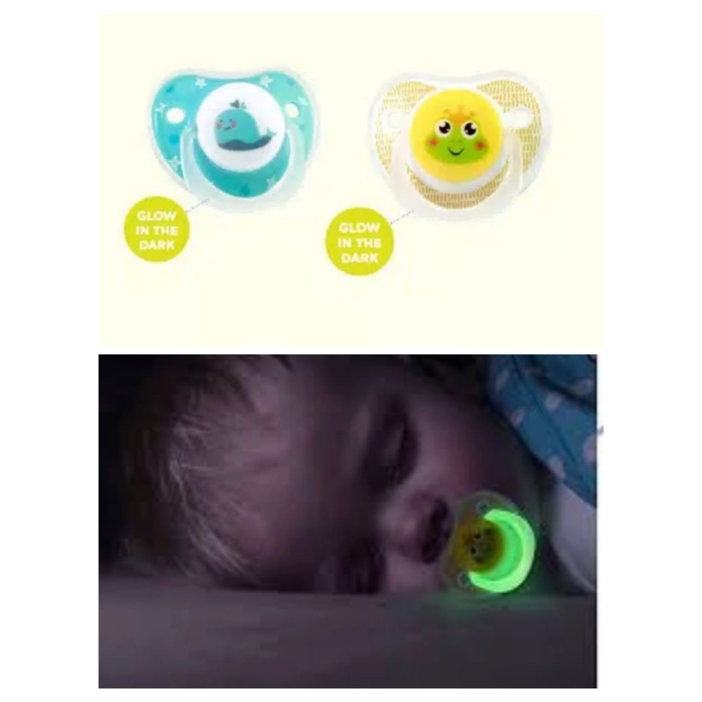 Empeng Bayi Little Baby Glow in The Dark 0m+ /Orthodontic Pacifier