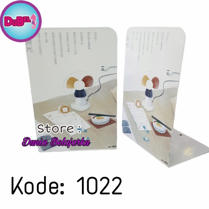 

Promo [Isi 2 Pc] Book End Pembatas Buku Besi Sandaran Stand Book Holder Terlaris