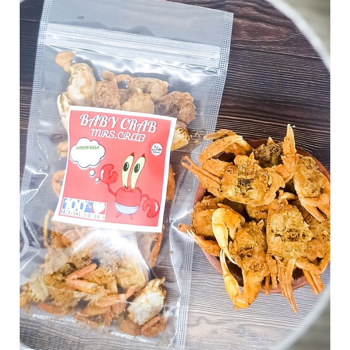 BABY CRAB KRISPY 100GR / BABY RAJUNGAN KRISPY / HALAL / CEMILAN SEHAT / VIRAL / JAJANAN KEKINIAN/ SNAVK SEAFOOD / CRAB KREZZ