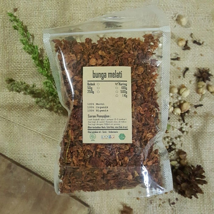 

BUNGA MELATI KERING 1 Kg - Jasminum - MURNI - JRS - REMPAH