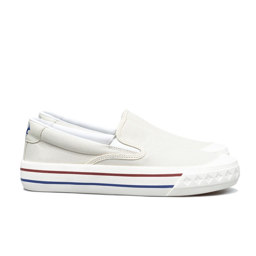 Sepatu Compass Retograde Slip On [Black White/Green/White/Blue]-4