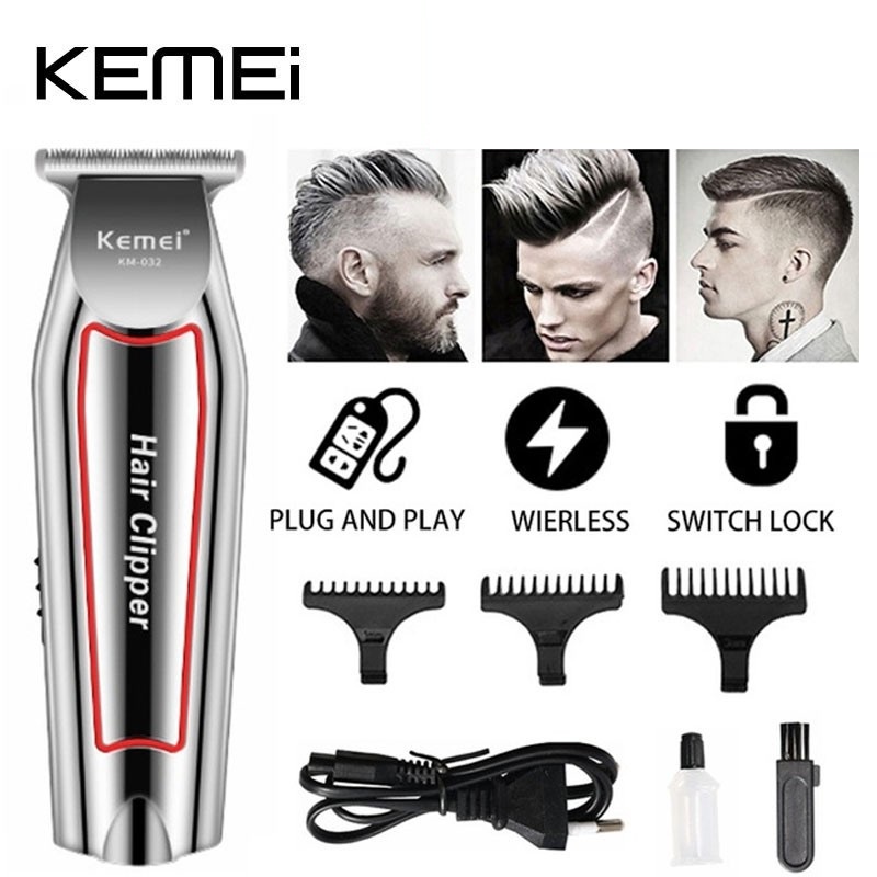 Beauty Jaya - Kemei KM-032 Mesin Cukur Rambut Kumis Jenggot Cordless