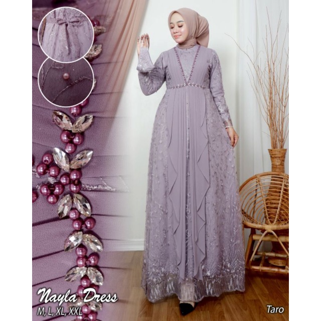 (Realpict) GAMIS NAZWA // GAMIS KEBAYA MODERN // GAMIS TERBARU // GAMIS PESTA TERLARIS // GAMIS MIX