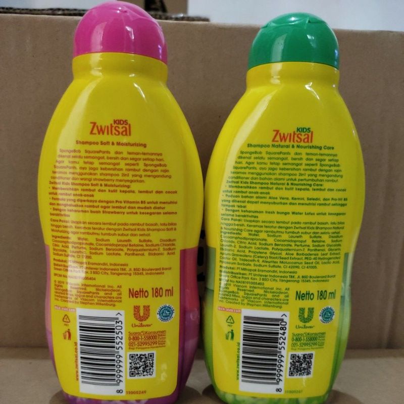 ZWITSAL KIDS SHAMPOO 180ml.