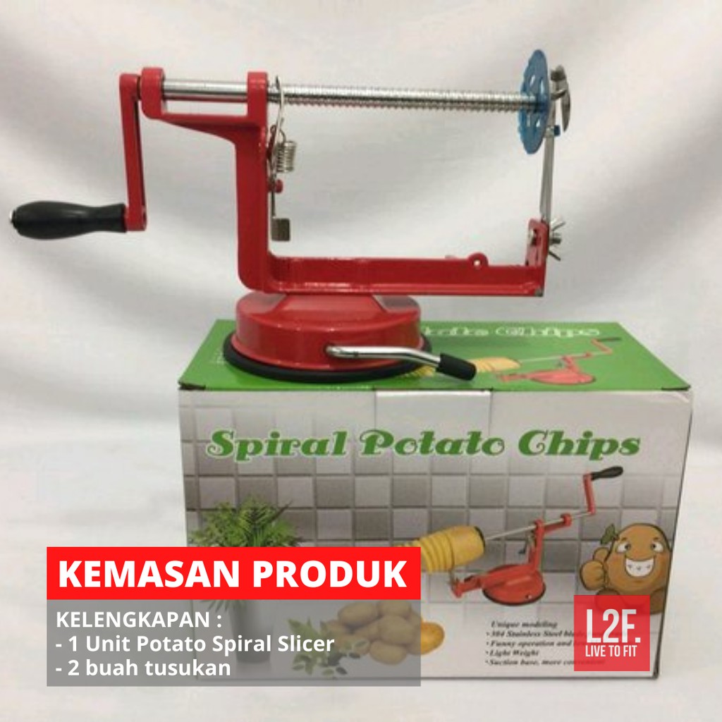 Alat Pengupas Pemotong Pengiris Peeler Kulit Buah Kentang Ulir Spiral