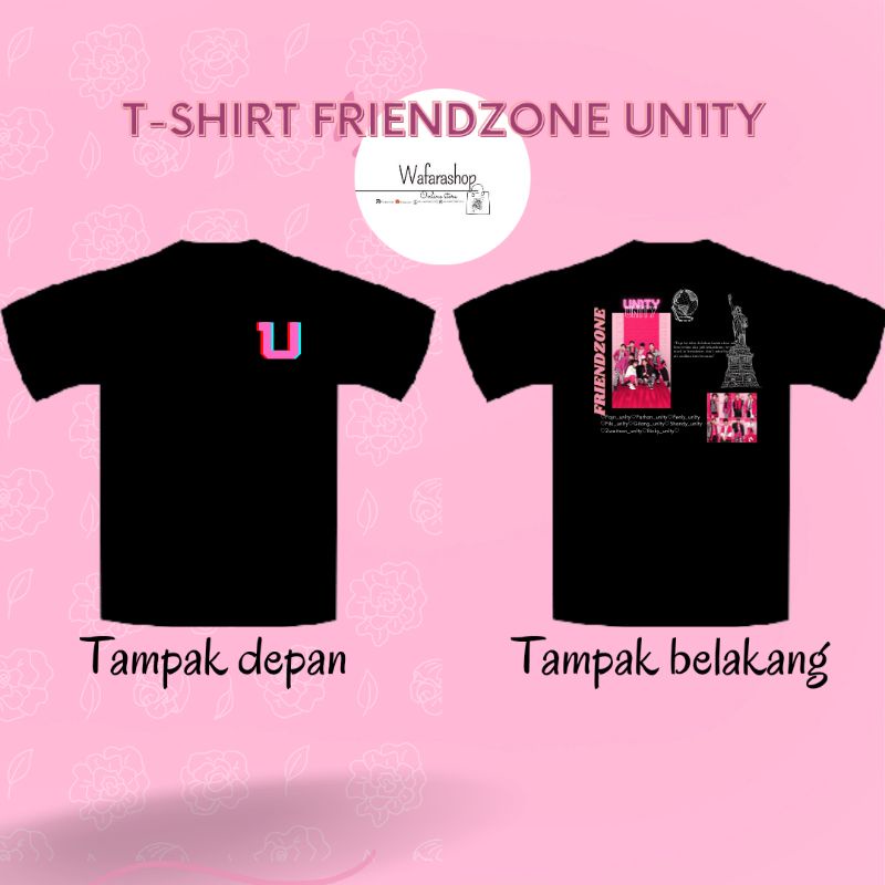 T-shirt friendzone un1ty black free 2 foto un1ty and 2 permen