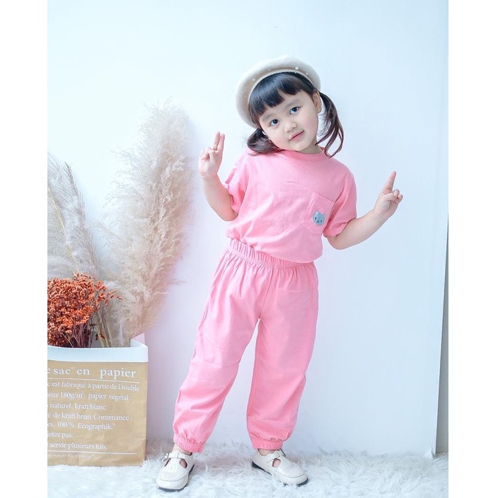 BEE - Set Jojo Unisex Anak / Setelan Jogger Anak - Setelan Anak Smilee Jojo Usia 1-6 Tahun