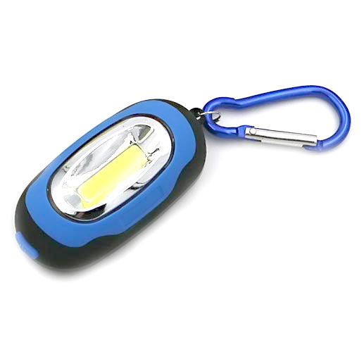 TaffLED Senter LED Mini COB 25 Lumens dengan Karabiner - BM-9402 - BIRU