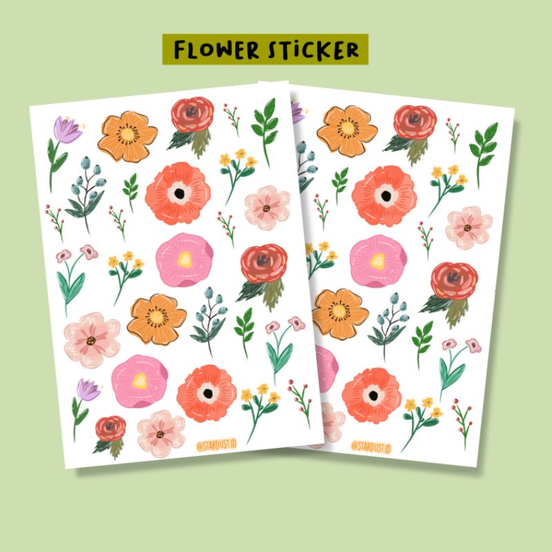 

Flower set part 1, uk 10x14 cm, mat chromo glossy